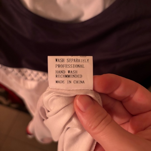 Rosewe Black and Red Women's Geometric Patchwork Top XL - Picture 4 of 7